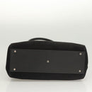 Salvatore Ferragamo Gancini Shoulder Bag Suede Black Silver Auth bs25826-5