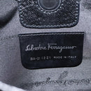 Salvatore Ferragamo Shoulder Bag Canvas Navy Silver Auth bs25827-15