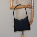 Salvatore Ferragamo Shoulder Bag Canvas Navy Silver Auth bs25827-20