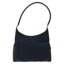 Salvatore Ferragamo Shoulder Bag Canvas Navy Silver Auth bs25827-3