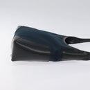 Salvatore Ferragamo Shoulder Bag Canvas Navy Silver Auth bs25827-3
