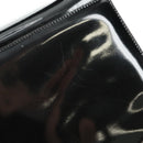 Salvatore Ferragamo Hand Bag Enamel 2way Black Gold Auth bs25832-25