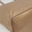 BVLGARI Shoulder Bag Leather Gold Auth bs25837-16