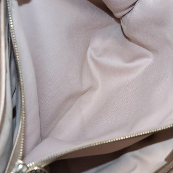 BVLGARI Shoulder Bag Leather Gold Auth bs25837