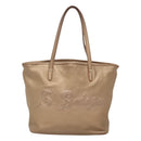 BVLGARI Shoulder Bag Leather Gold Auth bs25837-13