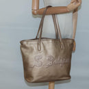 BVLGARI Shoulder Bag Leather Gold Auth bs25837-23