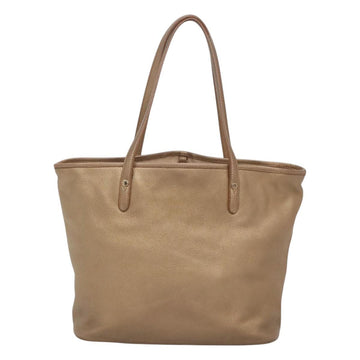 BVLGARI Shoulder Bag Leather Gold Auth bs25837 - 0