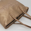 BVLGARI Shoulder Bag Leather Gold Auth bs25837-6