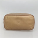 BVLGARI Shoulder Bag Leather Gold Auth bs25837-5