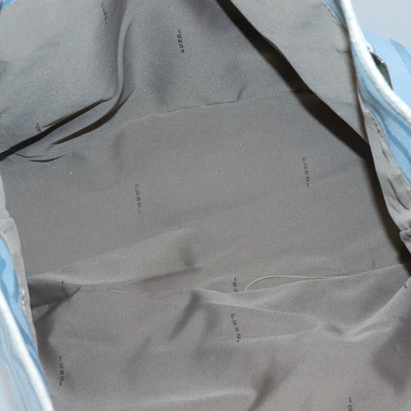 FENDI Tote Bag Canvas Light Blue Auth bs25841