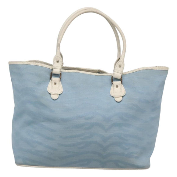 FENDI Tote Bag Canvas Light Blue Auth bs25841