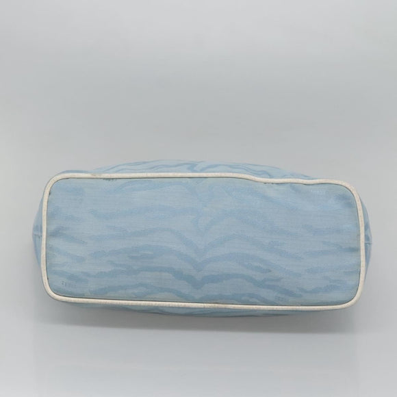 FENDI Tote Bag Canvas Light Blue Auth bs25841