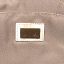 FENDI Hand Bag Canvas White Gold Auth bs25843-17