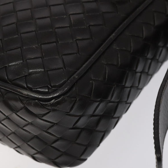 BOTTEGA VENETA INTRECCIATO Shoulder Bag Leather Brown 163313 Auth bs25850