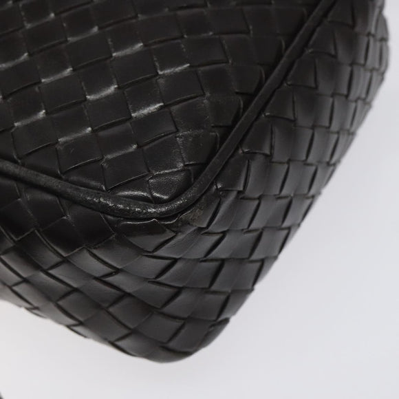 BOTTEGA VENETA INTRECCIATO Shoulder Bag Leather Brown 163313 Auth bs25850
