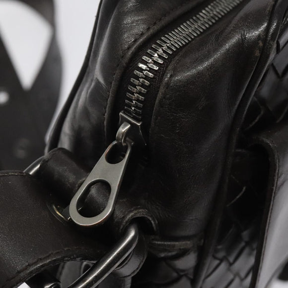 BOTTEGA VENETA INTRECCIATO Shoulder Bag Leather Brown 163313 Auth bs25850