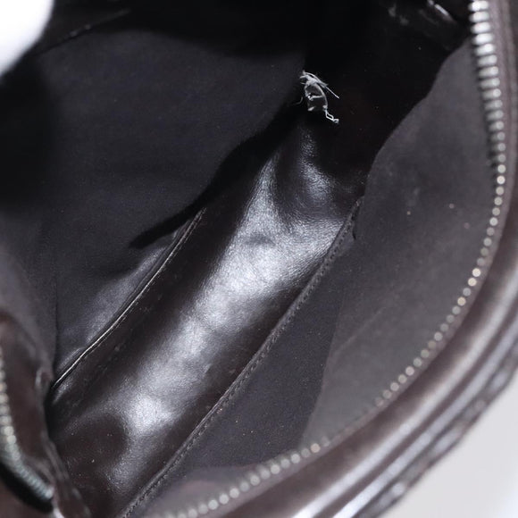 BOTTEGA VENETA INTRECCIATO Shoulder Bag Leather Brown 163313 Auth bs25850