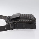 BOTTEGA VENETA INTRECCIATO Shoulder Bag Leather Brown 163313 Auth bs25850-4