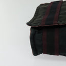 HERMES Fourre Tout Bassas PM Shoulder Bag Canvas Bordeaux Auth bs25851-8