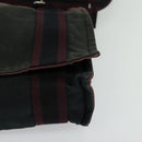HERMES Fourre Tout Bassas PM Shoulder Bag Canvas Bordeaux Auth bs25851-15