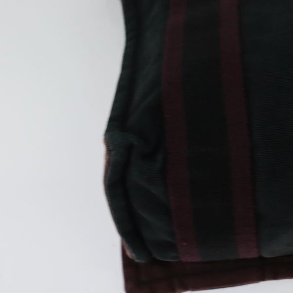 HERMES Fourre Tout Bassas PM Shoulder Bag Canvas Bordeaux Auth bs25851