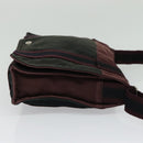 HERMES Fourre Tout Bassas PM Shoulder Bag Canvas Bordeaux Auth bs25851-4