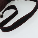 HERMES Fourre Tout Bassas PM Shoulder Bag Canvas Bordeaux Auth bs25851-7