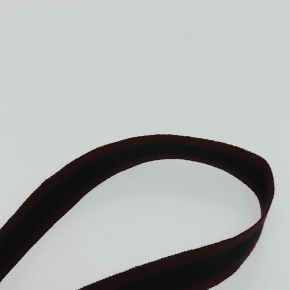 HERMES Fourre Tout Bassas PM Shoulder Bag Canvas Bordeaux Auth bs25851