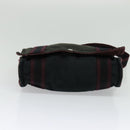 HERMES Fourre Tout Bassas PM Shoulder Bag Canvas Bordeaux Auth bs25851-5