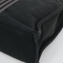 HERMES Fourre Tout MM Hand Bag Canvas Black Auth bs25852-10