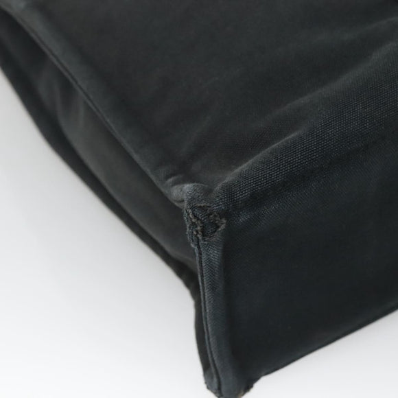HERMES Fourre Tout MM Hand Bag Canvas Black Auth bs25852