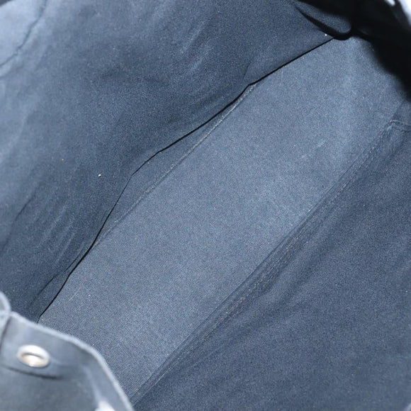 HERMES Fourre Tout MM Hand Bag Canvas Black Auth bs25852