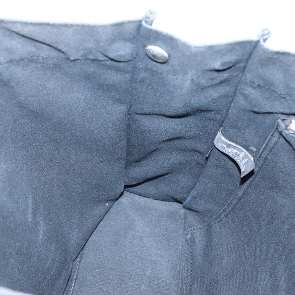 HERMES Fourre Tout MM Hand Bag Canvas Black Auth bs25852