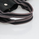 HERMES Fourre Tout MM Hand Bag Canvas Black Auth bs25852-7