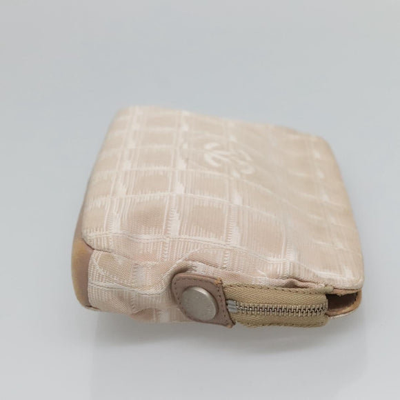 CHANEL New Travel line Pouch Nylon Pink CC Auth bs25855