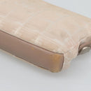 CHANEL New Travel line Pouch Nylon Pink CC Auth bs25855-8