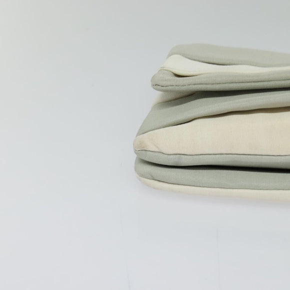 CHANEL Chain Shoulder Bag Nylon Gray CC Auth bs25857