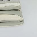 CHANEL Chain Shoulder Bag Nylon Gray CC Auth bs25857-14