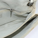 CHANEL Chain Shoulder Bag Nylon Gray CC Auth bs25857-19