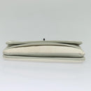 CHANEL Chain Shoulder Bag Nylon Gray CC Auth bs25857-5