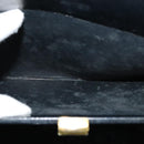 CHANEL Chain Hand Bag Leather Black Gold CC Auth bs25858-12