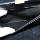 CHANEL Chain Hand Bag Leather Black Gold CC Auth bs25858-20