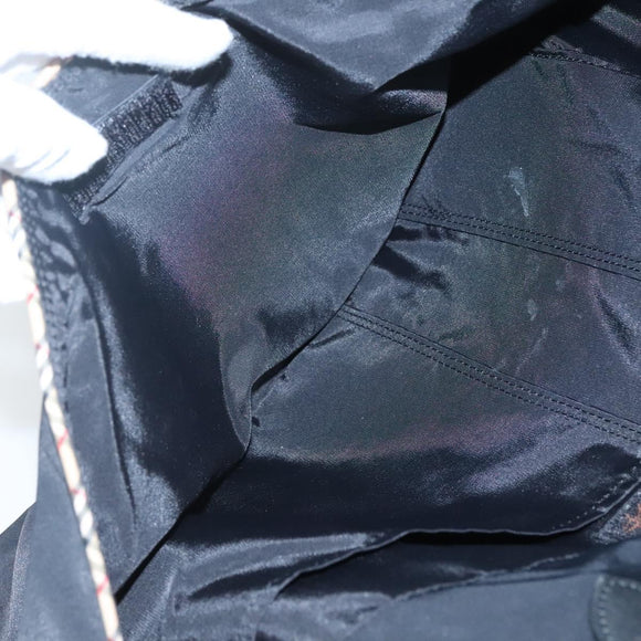 BURBERRY Shoulder Bag Nylon Black Auth bs25865