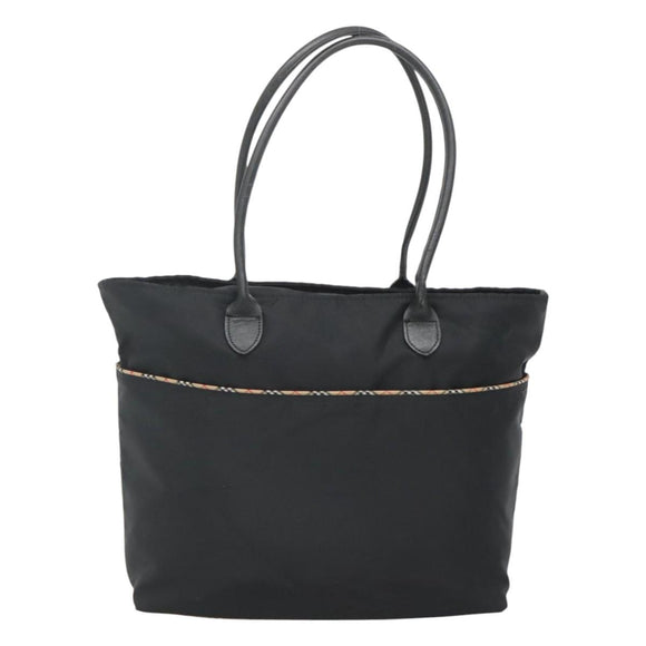 BURBERRY Shoulder Bag Nylon Black Auth bs25865