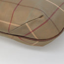 Burberrys Nova Check Shoulder Bag Canvas Beige Gold Auth bs25866-15