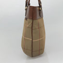 Burberrys Nova Check Shoulder Bag Canvas Beige Gold Auth bs25866-4