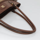 Burberrys Nova Check Shoulder Bag Canvas Beige Gold Auth bs25866-7