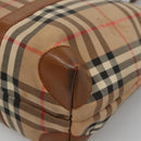 Burberrys Nova Check Shoulder Bag Canvas Beige Auth bs25867-9