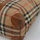 Burberrys Nova Check Shoulder Bag Canvas Beige Auth bs25867-15