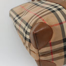 Burberrys Nova Check Shoulder Bag Canvas Beige Auth bs25867-16